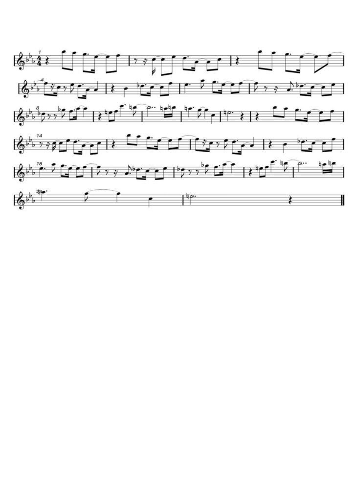 Music Proofreading Sample - Before
