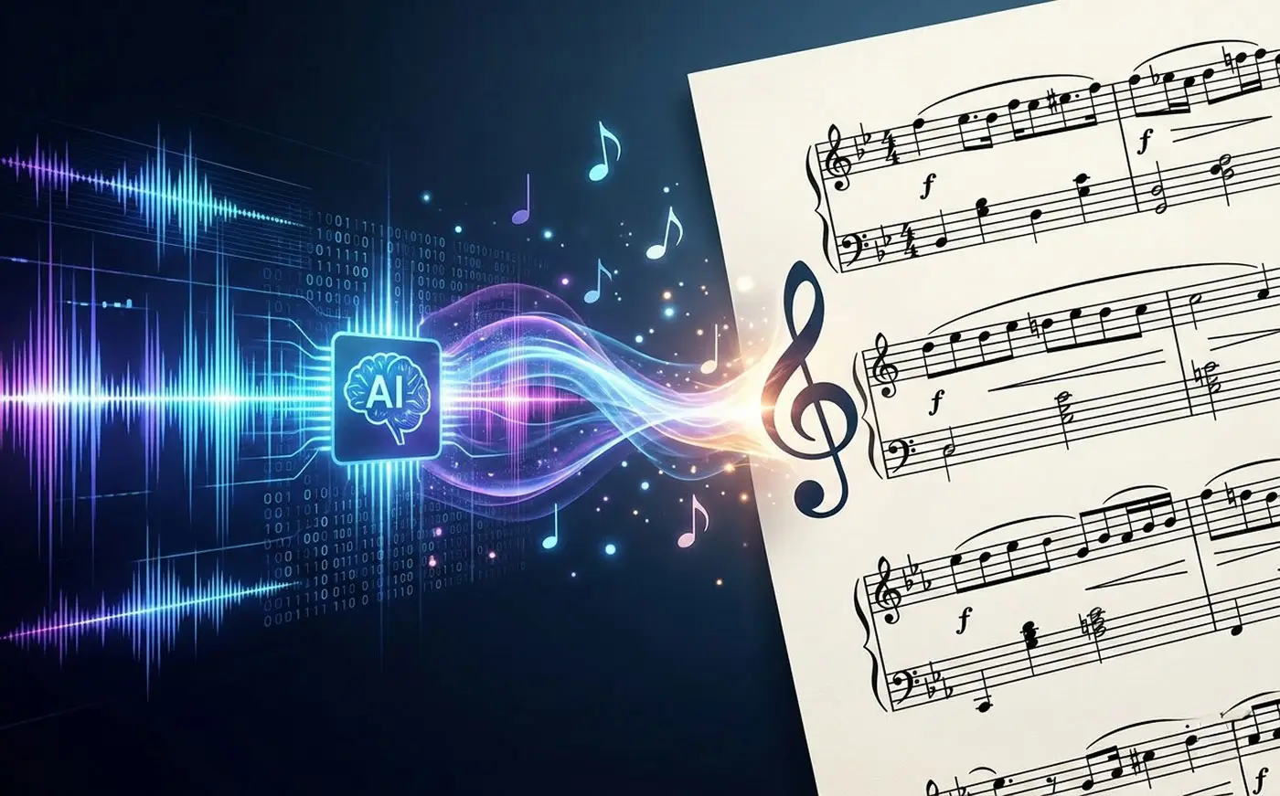 Suno song to sheet music conversion